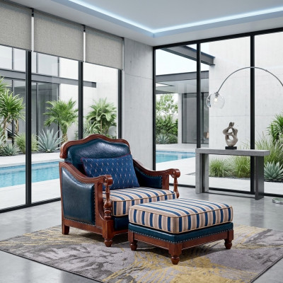 Design Liederfauteuil Wunnzëmmer Lounge Luxus Stull Design Miwwelen Blo