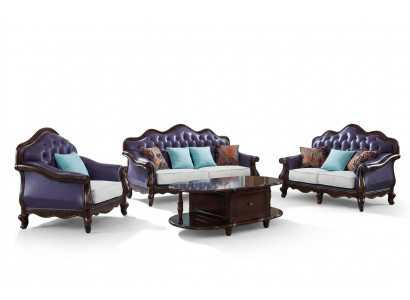 Luxus Sofa-Set 3+2+1 Sëtzer Klassesch Wohnzimmer Sofen Couchen