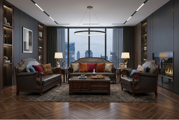 Luxusmiwwel Sofagarnitur Couch Sofa 3 2 1 Sëtz Wunnzëmmer Holz 3tlg.