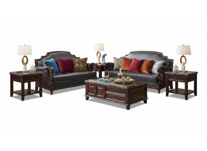 Canapé Canapé-Set 3+2 Sëtzer Set Design Couch Klassesch Set