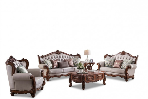 Canapé-Ensemble 3+2+1 Sitzplaz Grupp Canapé Fauteuil Canapé Klassesch Set