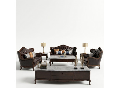 Luxus Sofagarnitur 3+1 Sëtzer Garnitur Fotell Couches Sëtz Wunnzëmmer