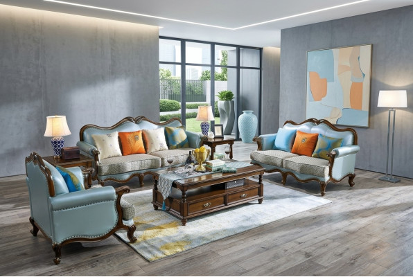 Liederdivan Divanseth 3+2+1 Sëtz Set Garnitur Couch Designerdivan