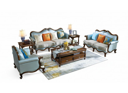 Liederdivan Divanseth 3+2+1 Sëtz Set Garnitur Couch Designerdivan