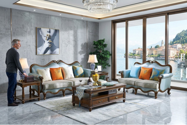 Luxus Miwwelen Sofa Garnitur 3+2 Sëtzer Sofa Canapé Garnitur Canapé Still