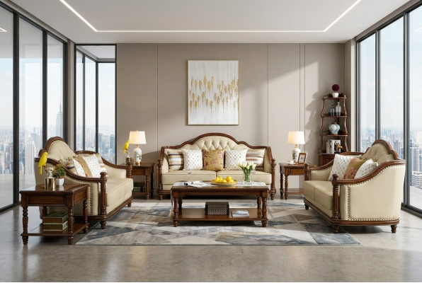 Sofagarnitur 3+2+1 Sëtzer Canapé Couch Garnitur Lieder Couch Klassesch