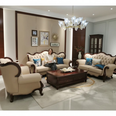 Sëtzgrupp 3+2+1 Design Sofas Polster Canapéë Chesterfield