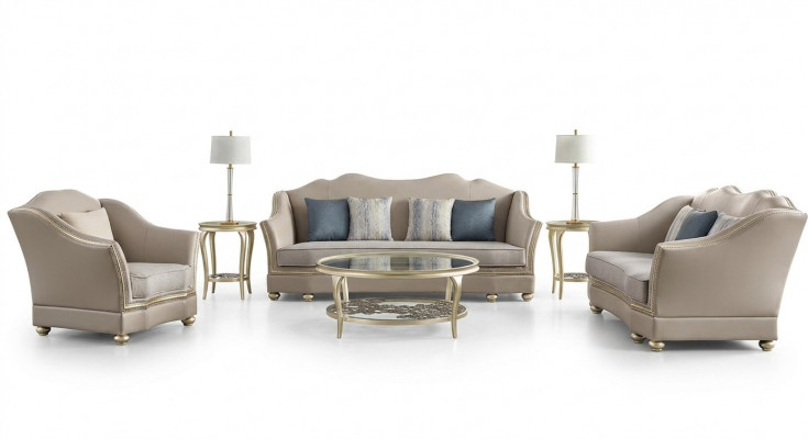 Sofa Garnitur 3+2+1 Design Sofa Couchen Sëtz Set Garnitur Polstersofa