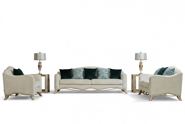 Modern Sofabett Sofa-Set 3+2+1 Sëtzer Sofa Sëtz Couch Set