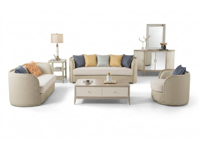 Stoffsofa Sofagarnitur 3+2+1 Sëtz Set Designersofa Couchen Modernes