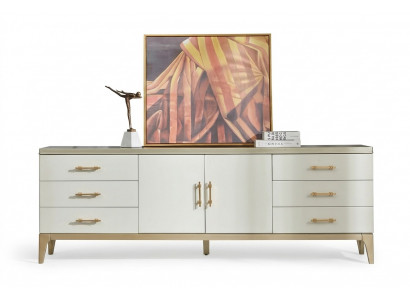 Sideboard Kommode Designer Luxus Schief Holz Wäiss Kommoden Schaf