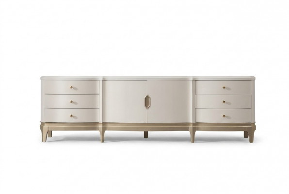 Sideboard Schaf rtv Stuff Fernseh Holz Miwwel Wäiss Lowboard Luxus