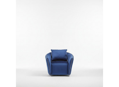 Fotell 1 Sëtz Blo Wunnzëmmer Luxus Design Italienesch Miwwelen Elegantes Neit