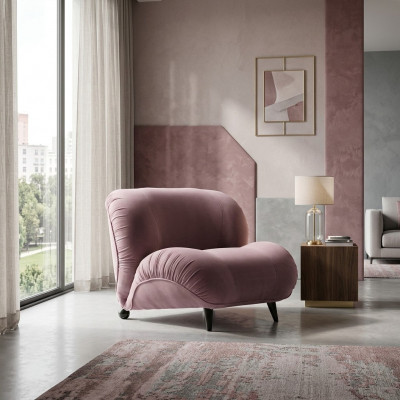 Fotell Einsëtzeger Luxus Polster Miwwelen Wunnzëmmer Einsëtzeger Fotell Textil Lounge