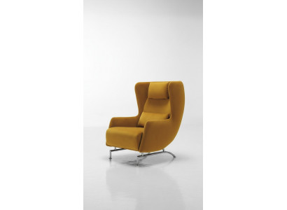 Sëtz Sesselleefstel Design Giel Stoff Wunnzëmmer Miwwelen Ousensëtz Prianera