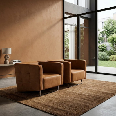 Luxus Sëtz Polster Braun Italieneschen Stil Design Modern Miwwelen Wunnzëmmer Nei