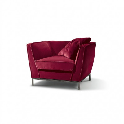 Luxus Éinsëtzer Fotell Rout Polster Relax Design Italienesch Miwwelen Prianera Nei