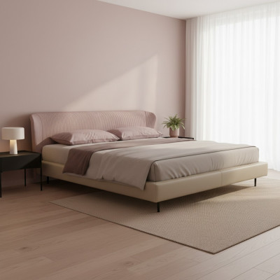 Rosa Bett Design Luxusbetten Italienesch Modern Miwwelen Schlofzëmmer Prianera
