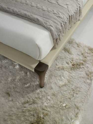 Modern Duebelbett Schlofzëmmer Beige Bett Miwwelen Holz Design Better Prianera