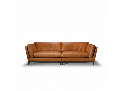 Sofa 3 Sëtzer Braun Luxus Design Miwwelen Wunnzëmmer Miwwelen Lieder Prianera Stil Neien