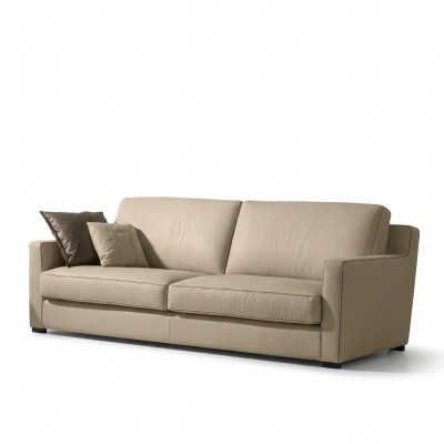 Design Textil 3-Sëtz Graue Couch Elegant Sofa Polsterung Prianera Wunnzëmmer