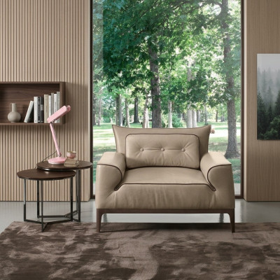 Sessellefrësser Modernen Design Modernen Ledersëtz Relaxstil Luxusmiwwelen Nei