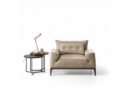 Sessellefrësser Modernen Design Modernen Ledersëtz Relaxstil Luxusmiwwelen Nei