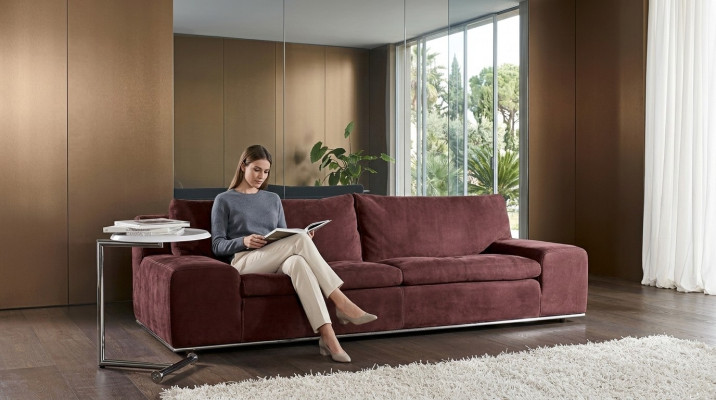 Sofa 3-Sëtzer Modern Couch Polster Sofas Design Sofa Dräisëtzer Sëtz Prianera