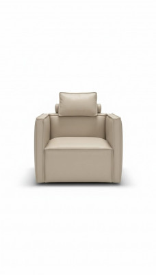 Sesselleefstulle Luxus 1 Sëtz Gepolstert Sëtz Design Beige Sëtz Lieder Prianera Nei