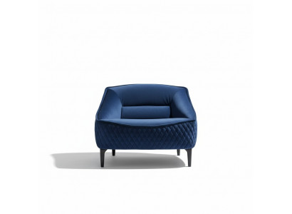 Still Sëtzmiwwel Modern Stoff Lounge Textil Luxus Sëtz Relax Miwwel Blo Prianera