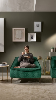 Luxus Miwwelen Design Fotell Klassesch Modern Design Fotell Textil Wunnzëmmer Nei