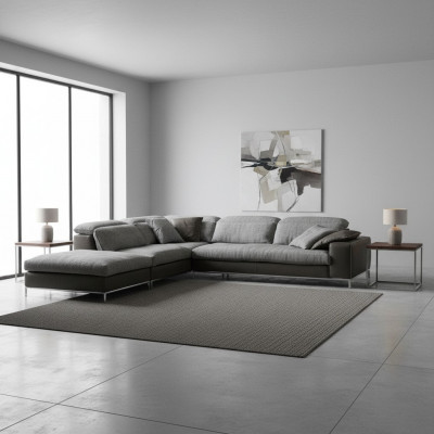 Design Ecksofa L-Form Textil-Canapé Prianera Modern Sofae Polsterung Gro Neien