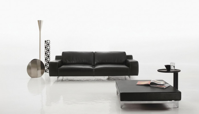 Dräisëtz Luxus Sofa 3 Sëtzer Sofas Sëtz Design Couche Miwwelen Stil Lieder Schwaarz