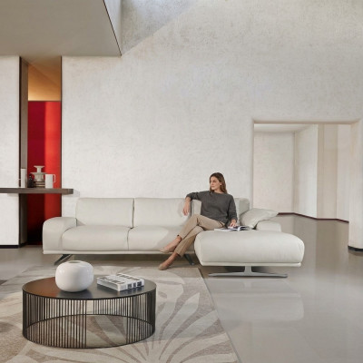 Ecksofa L Form Luxus Wunnzëmmer Miwwelen Sofa Design Wäiss Italienesch Miwwelen Nei