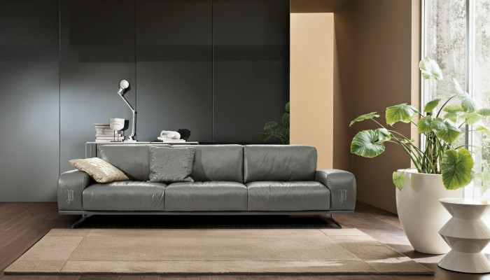 Canapé 3 Sëtz Luxus Miwwelen Wunnzëmmer Lieder Couch Dräisëtzer Gro Design Prianera