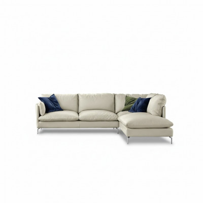 Eckcouch L-Form Lieder Luxus Design Couch Polster Canapéen Miwwelen nei