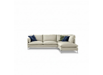 Eckcouch L-Form Lieder Luxus Design Couch Polster Canapéen Miwwelen nei