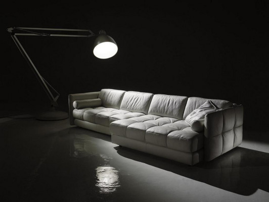 Designer Liedersefa Ecksefa Polster Eck Couch Sëtz Eck L Form Garnitur Sofa Nei