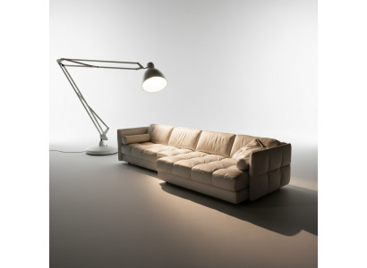Designer Liedersefa Ecksefa Polster Eck Couch Sëtz Eck L Form Garnitur Sofa Nei