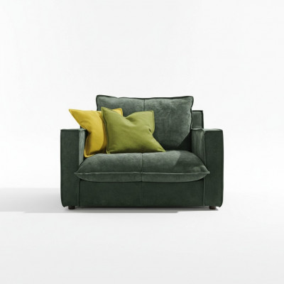 Fautteuil Këssen Miwwelen Relax Design Miwwelen Gréng Lounge Luxus Eenzelsetzeger Prianera