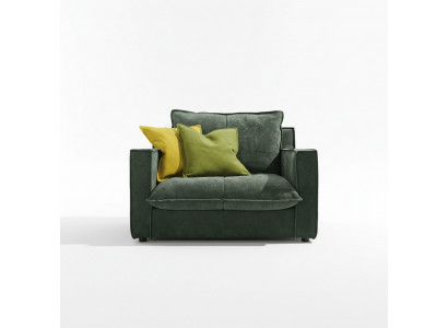 Fautteuil Këssen Miwwelen Relax Design Miwwelen Gréng Lounge Luxus Eenzelsetzeger Prianera