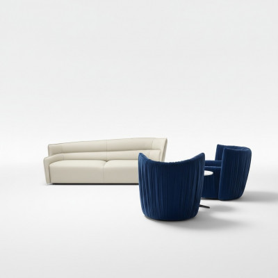 Sofa-Set 3+1+1 Sëtz Zëmmer Set Sofa Fauteuil Sofa Nei Set 3 Stéck
