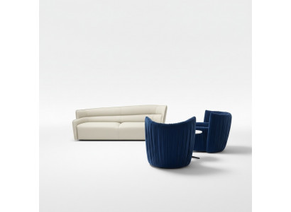 Sofa-Set 3+1+1 Sëtz Zëmmer Set Sofa Fauteuil Sofa Nei Set 3 Stéck