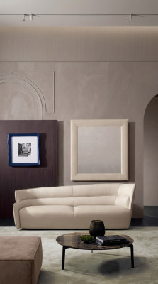 Canapé 3-Sëtz Sofa Lieder Wäiss Wunnzëmmermiwwel Sofas Couch Italienesch Prianera