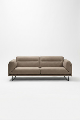 Luxus dräisëtzegt Sofa 3 Sëtz Sofaen Modern Miwwelen Couchen Beige Couch