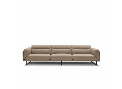 Sofa 4 Sëtzer Lieder Sofas Luxus Design Couch Beige Luxus Polster Véiersëtzer xxl