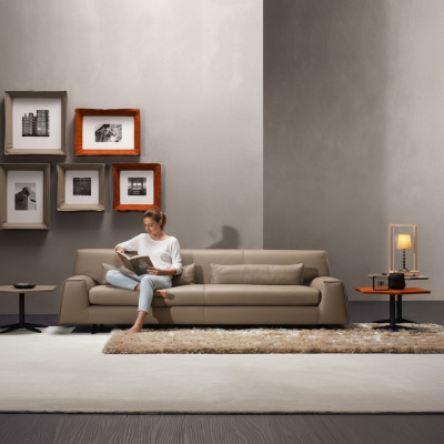 Sofa 3 Sëtz Gro Wunnzëmmer Prianera Polster Italienesch Miwwelen Textil
