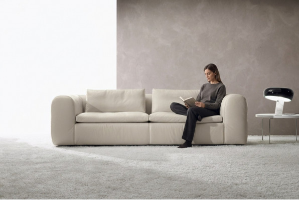 Sofa 3 Sëtz Miwwel Lieder Wäiss Dräisëtzer Sofas Luxus Wunnzëmmer