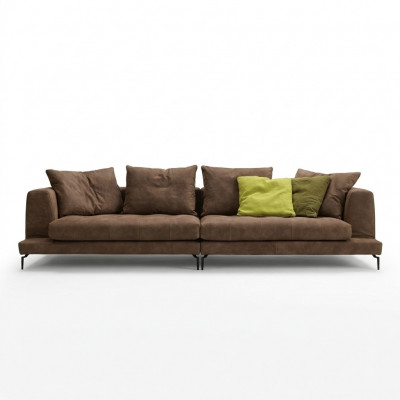 Sofa 4 Sëtzer Sofas Luxus Polster Ledersofa Luxus Couch Lieder Véiersëtzer