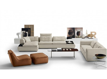 Design Sofa L Form Polstersofa Wunnzëmmer Ecksofa Lieder Luxus Miwwelen